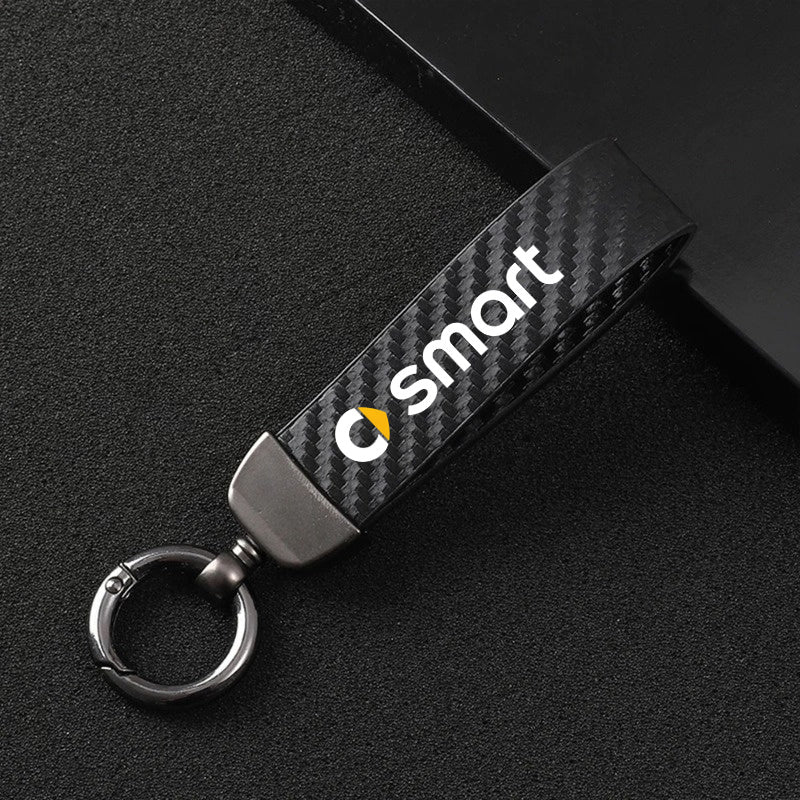 Carbon Fiber Car Key Case for Smart 451/453 Fortwo/City 🚗🔑 – Durable & Lightweight Keyring Accessory