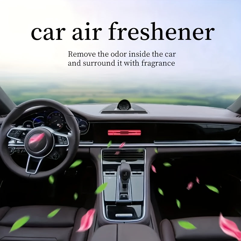 6-Piece Car Air Freshener Set 🚗🌬️ – Aluminum Diffuser with 5 Solid Fragrance Refills