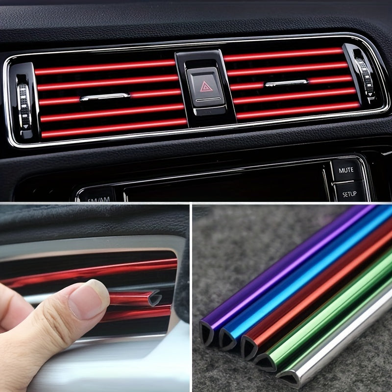 20pcs Car Air Vent Decorative Strips ✨🚗 – Flexible DIY Interior Accessories, Universal Fit