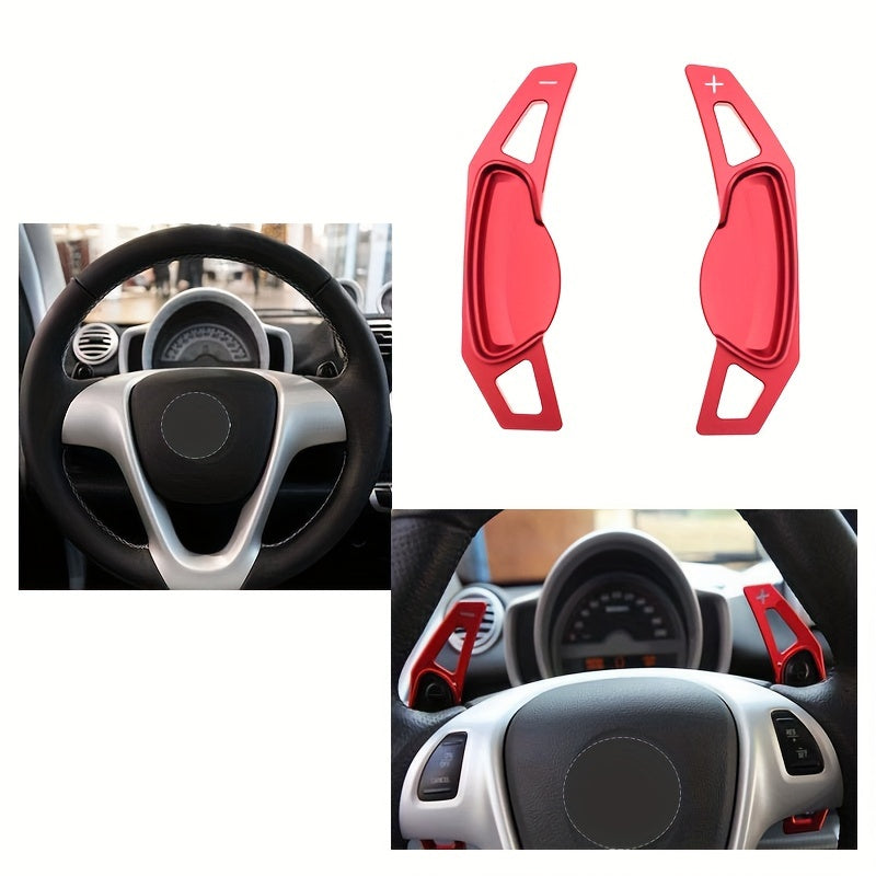 Aluminum Paddle Shifter Extension for Mercedes-Benz Smart 451/453 🚗⚡ – 2-Piece, Left-Side Installation