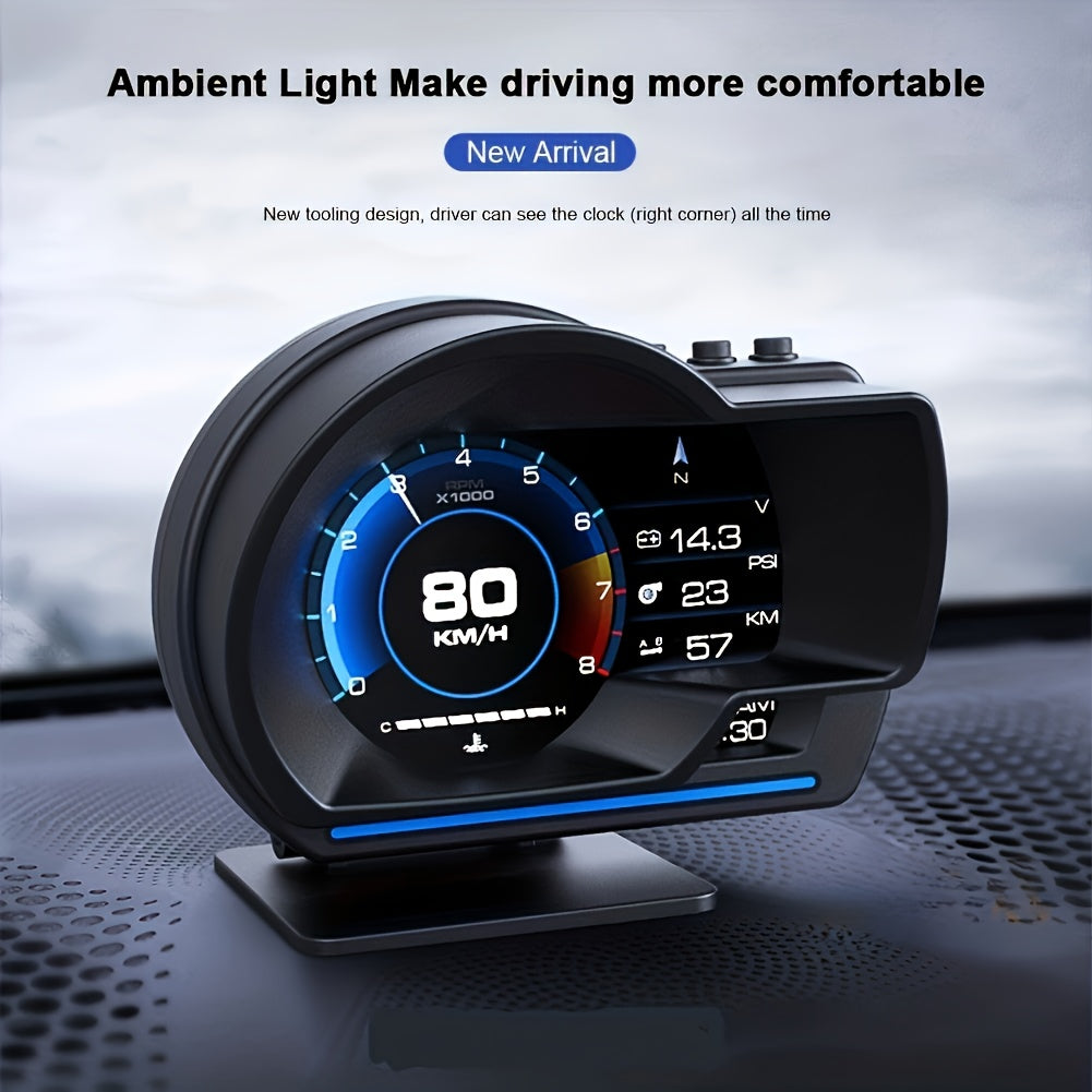 New OBD Smart Gauge & Alert Meter 🚗💡 – OBD2 Speedometer with Adjustable Base & Diagnostic Tool