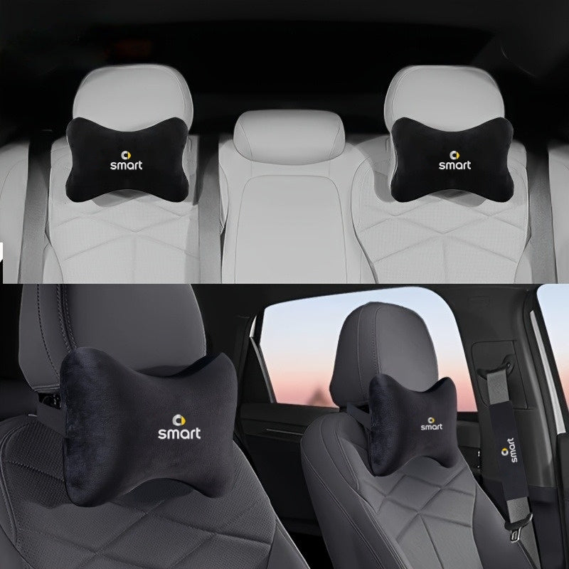 Smart Car Head & Shoulder Cushion Set 🚗✨ – Breathable, Ergonomic Seat & Seatbelt Cover