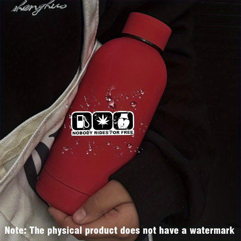 Vintage “No Free Fuel, Grass & Pipi” Funny Vinyl Sticker ⛽😂 – Waterproof Decal for Trucks, SUVs, Windows & More