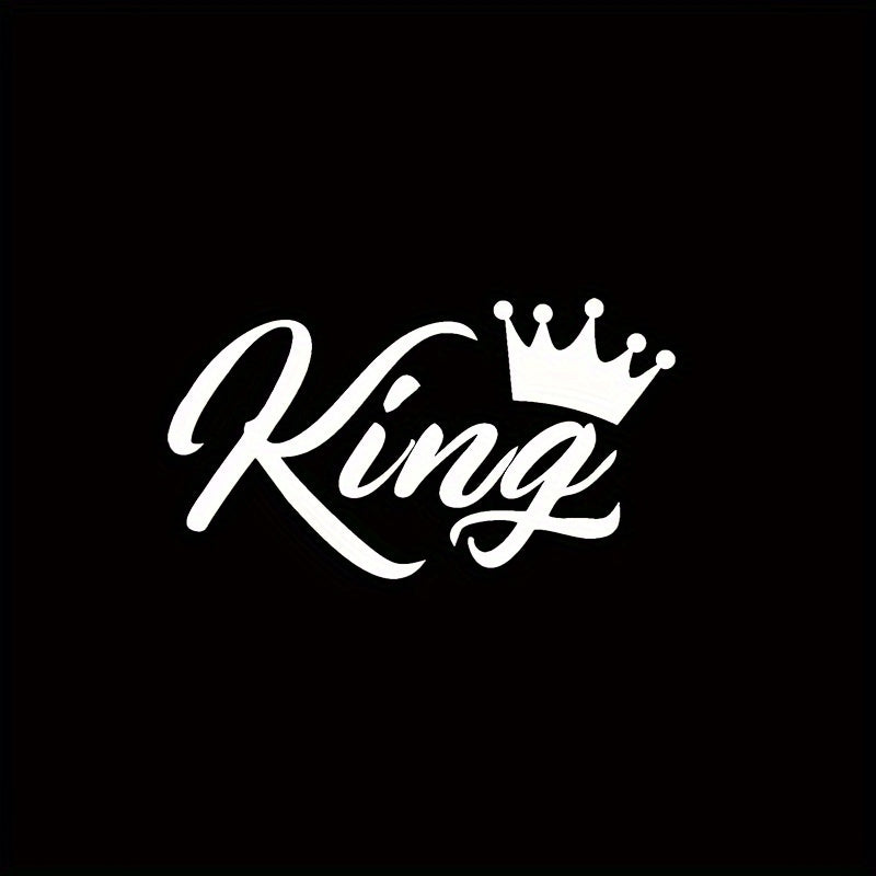 King Creative Car Vinyl Stickers 👑🚗 – Decorative Decals for Cars, Bikes, Trucks & Laptops
