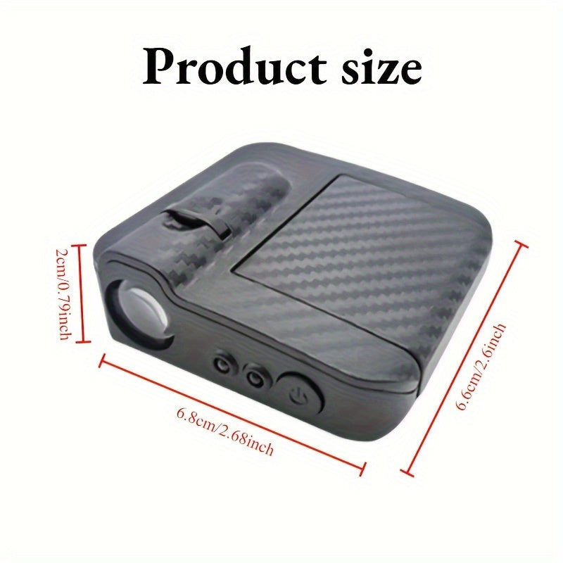 4-Piece LED Door Projection Lights with Wing Design 🚗✨ – Carbon Fiber Finish, Auto-On, Dynamic Effect