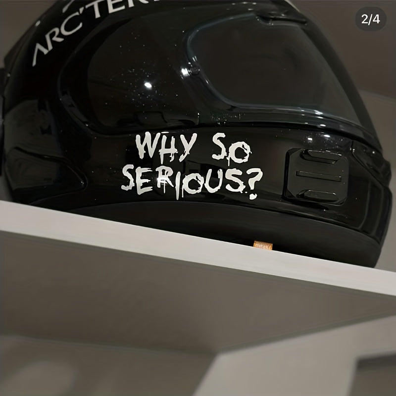 “Why Fusion?” Motorcycle Crater Stickers 💥🏍️ – Fun Vinyl Decals for Helmets, Bikes & More