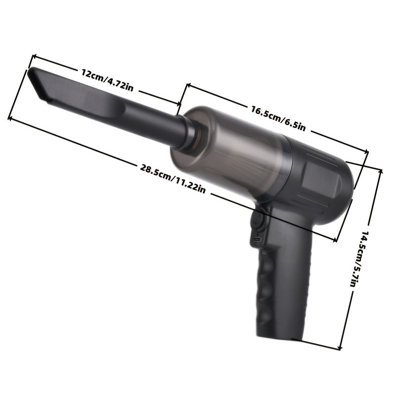 Portable Multi-Function Electric Mini Vacuum 🔌🧹 – USB Rechargeable, High Power, Strong Suction