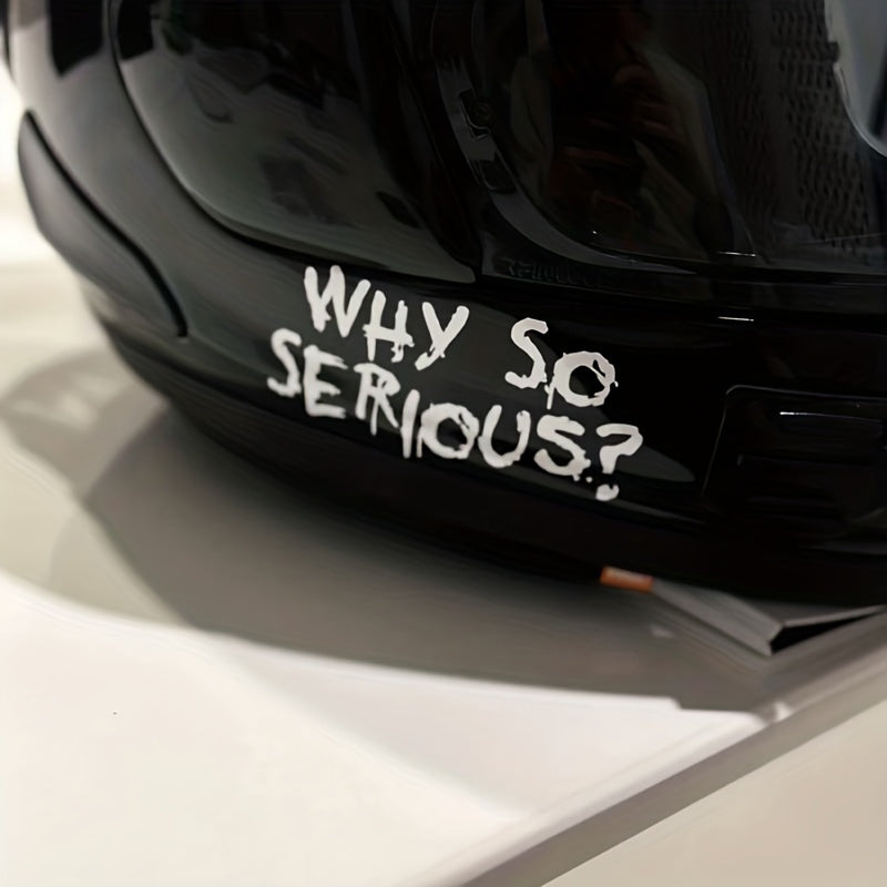 “Why Fusion?” Motorcycle Crater Stickers 💥🏍️ – Fun Vinyl Decals for Helmets, Bikes & More