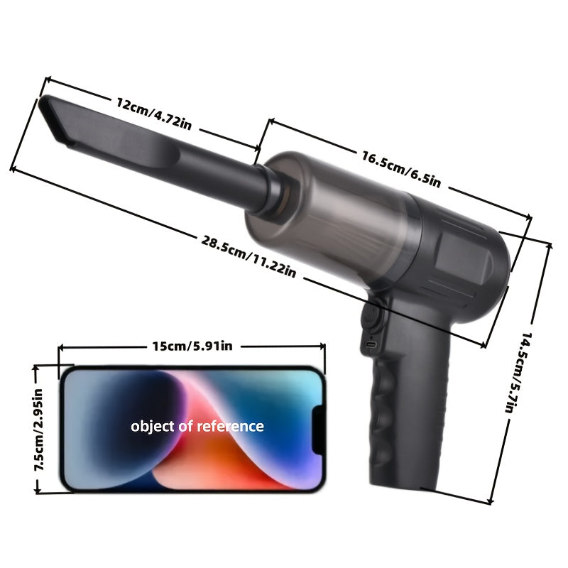 Portable Multi-Function Electric Mini Vacuum 🔌🧹 – USB Rechargeable, High Power, Strong Suction