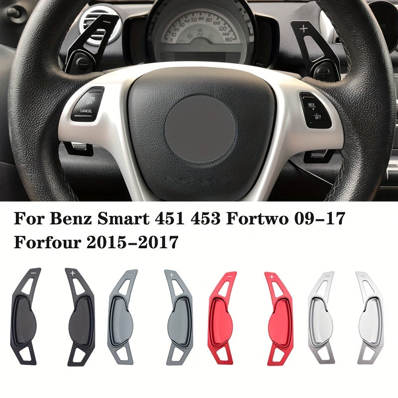 Aluminum Paddle Shifter Extension for Mercedes-Benz Smart 451/453 🚗⚡ – 2-Piece, Left-Side Installation