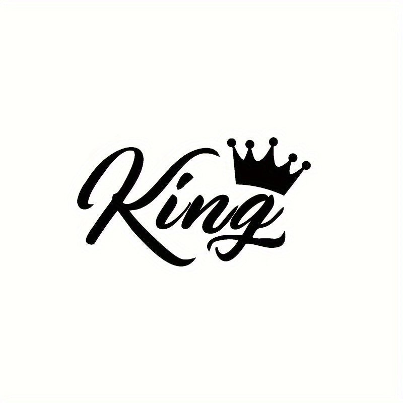 King Creative Car Vinyl Stickers 👑🚗 – Decorative Decals for Cars, Bikes, Trucks & Laptops